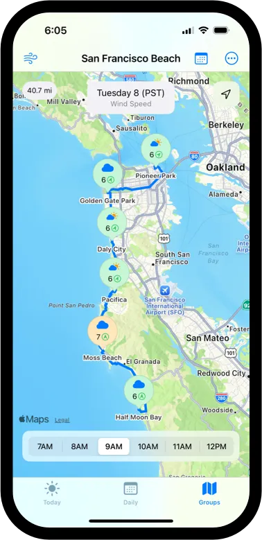 Weather Groups Wind Condition Screenshot