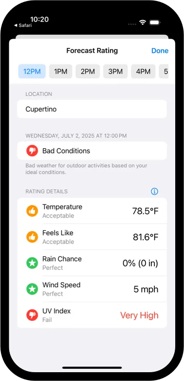 Ideal Ratings Screenshot